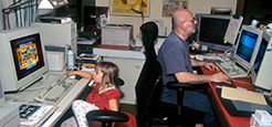 Chip & Emma in Computer Room